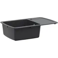 vidaXL Küchenspüle Einbecken Granit 78 x 50 x 31 cm Graphit
