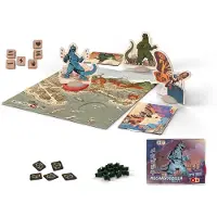 Devir King of Tokyo Godzilla, Strategie-Brettspiel und Würfel zum Thema Kaiju Monster, Sammler-Edition mit Power Up Erweiterung, für 2 bis 6 Spieler,