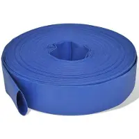 vidaXL Flachschlauch Gartenschlauch flexibel PVC Wasserschlauch für Garten Terrasse Bewässerung Rasen Beet knickfest platzsparend verstaubar 50mm 50 m