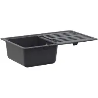 vidaXL Küchenspüle mit Abtropffläche Granit 76,5 cm x 46 cm x 28 cm