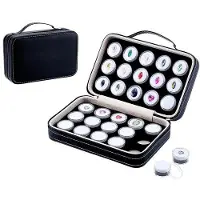 OEM Kleinwürfel-Plastikbehälter-Box mit weiß und schwarzem Schwamm, Diamant-Gemstone-Display-Lagerbox für Edelsteine, Schmuckringe, kleine Gegenstände