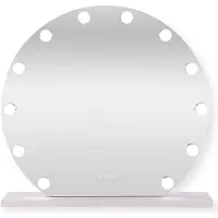 Sensahome Hollywood-Spiegel mit Beleuchtung – 3 Positionen – 2700 K/4500 K/6400 K – Kosmetikspiegel – verstellbares Licht – 60 cm – Weiß