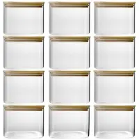 Merkloos Omgoods – Set mit 12 luftdichten Glasbehältern