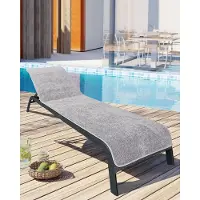 Merkloos Elzusha – Set aus 2 Premium-Abdeckungen für Gartenliegen, 100% Baumwolle, 75 x 200 cm