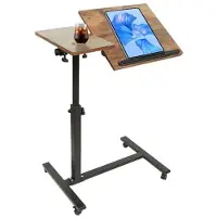 OEM Verstellbare C-vormige Koffietafel für Wohnzimmer, Bett, Laptop - mit Rädern
