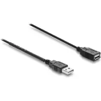 DeLOCK 81655, 0,5 m, USB A, USB A, Schwarz