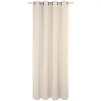 Wirth Vorhang "Umea" Gr. 4, beige, B:132cm H:245cm, Jacquard, Polyester, Gardinen, Vorhang
