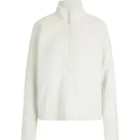 Ziener Fleecepullover "JANKA-Z DAMEN", Damen, Gr. 36, weiß fog, Obermaterial: 100% Polyester, Sweatshirts Fleecepullover, Teddyfleece, warm, elastisch