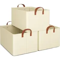 Merkloos Set aus 3 Faltbaren Aufbewahrungsboxen mit Griffen