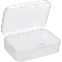 Merkloos Transparente Aufbewahrungsbox mit Scharnierdeckel - 12 Stück
