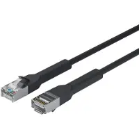 Lanview LV-6AFTP-FLEX-ANG-03B, 3 m, Cat6a, U/FTP (STP), RJ-45, RJ-45, Schwarz