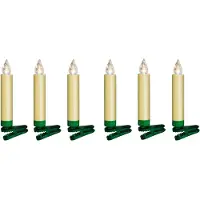 Krinner LUMIX SuperLight Elfenbein Mini Erweiterung, Girlande, Elfenbein, Einfarbig, Weihnachten, IP44, Akku
