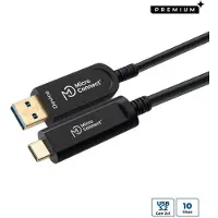 Microconnect MC-USB3.2CA20OP, 20 m, USB A, USB C, USB 3.2 Gen 2 (3.1 Gen 2), Schwarz