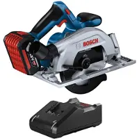 Bosch GKS 185-LI, Partikelbord, Holz, Schwarz, Blau, Grau, Bürstenlos, 16,5 cm, 5000 RPM, 5,7 cm