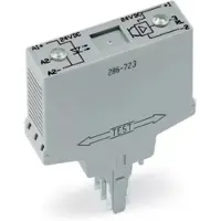 Wago 286-723 Optokopplermodul,Eingangsnennspannung DC 24 V,Ausgangsspannungsbereich DC 15 ... 30 V,grau 286723