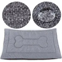 Welsti Hundebett für Katzen, Hundematte, grau M 70x50