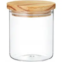 Kuketo | Glasbehälter 675 ml Mit Bambusdeckel – Vorratsdose Für Gewürze, Nüsse & Snacks – Luftdicht, Stilvoll & Nachhaltig