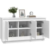 vidaXL Sideboard Weiß 102x35x55 cm Holzwerkstoff