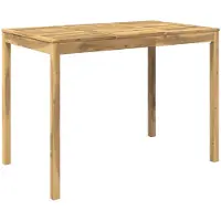 Syfax Gartenbar-Tisch Weiß gewaschen 147 x 88,5 x 105 cm