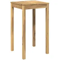 Syfax Gartenbar-Tisch Weiß gewaschen 60 x 60,5 x 105 cm