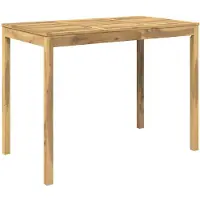 Syfax Gartenbar-Tisch Weiß gewaschen 141 x 80,5 x 105 cm