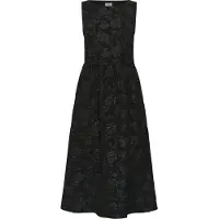Kaffe Midikleid "Damen Kleid KAcorbina", Damen, Gr. 34, N-Gr, schwarz (schwarz deep), Obermaterial: 100% Polyester PES., Kleider Midikleid