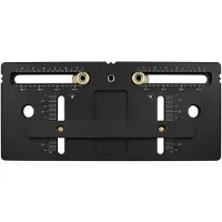 Merkloos Griffbohrer aus Aluminiumlegierung - Positionierhilfe für Türen - Werkzeug für die Holzbearbeitung - Einstellung der Grifflochposition - Verstellbar - Langlebig - Grifflochbohrer