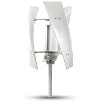 OEM Dauerhaftes Windenergie-Set - 3000W - Aluminium - Weiß - 24V - Inverter-System
