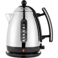 Dualit Lite, 1,5 l, 3000 W, Schwarz, Silber, Edelstahl, Drahtlos