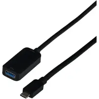 Efbe-Schott EBUSBC-USBA10GE.5 USB 3.2 Gen2 10Gbit Verlängerungskabel, Typ-C Stecker - Typ-A Buchse, 5m EBUSBCUSBA10GE5