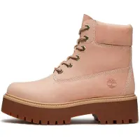 Timberland Womens 6 Inch Lace UP Boot lt pink f grain 6 Wide Fit