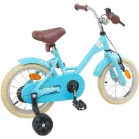 vidaXL Kinderfahrrad 14 Zoll für 3-5 Jahre alt Himmelblau