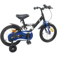 vidaXL Kinderfahrrad 12 Zoll für 2-4 Jahre alt Schwarz