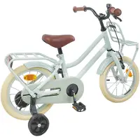 vidaXL Kinderfahrrad 16 Zoll für 4-6 Jahre alt Hellgrün
