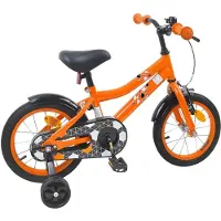 vidaXL Kinderfahrrad 14 Zoll für 3-5 Jahre alt Orange