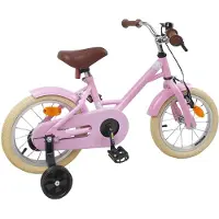 vidaXL Kinderfahrrad 14 Zoll für 3-5 Jahre alt Hellrosa