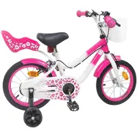 vidaXL Kinderfahrrad 16 Zoll für 4-6 Jahre alt Rosa