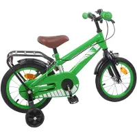 vidaXL Kinderfahrrad 14 Zoll für 3-5 Jahre alt Grün
