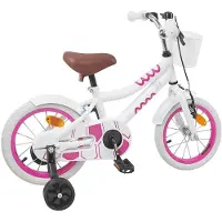 vidaXL Kinderfahrrad 16 Zoll für 4-6 Jahre alt Weiß