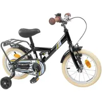 vidaXL Kinderfahrrad 16 Zoll für 4-6 Jahre alt Schwarz