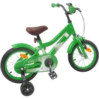 vidaXL Kinderfahrrad 16 Zoll für 4-6 Jahre alt Grün