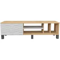 Skye Decor , Olyo - Sapphire, White, Fernsehtisch, Saphir, 100 % MELAMINBESCHICHTETE SPANPLATTEN, 140 x 35 x 40,3 cm