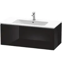 Duravit L-Cube Waschtischunterbau wandhängend, 1 Auszug, 1020x550x481mm, LC614204040, Farbe: Schwarz Hochglanz Lack