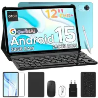 Doogee Tab E3+ Android 15, 12 Zoll, 32(8+24)GB+256GB(bis 2TB erweiterbar), 4G LTE, 90Hz,8800mAh/18W,Tastatur-Set