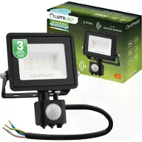 LUMILED LED Strahler 10W Außenstrahler 900Lm Fluter Strahler für Außen IP44 spritzwasserdicht 6500K Kaltweiß Scheinwerfer Flutlichter Bewegungssensor