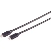 Shiverpeaks S/CONN maximum connectivity USB-C Verbindungskabel, USB Kabel Typ-C Stecker auf Typ C Stecker, 3.2 Gen 2x2, 100W, 1,0m (13-62025)