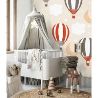 Living Walls Vliestapete "LIMITED – Heißluftballons Fototapete", beige, B:1,59m H:0m L:2,8m, Vlies, Tapeten, Vliestapete, Verspielte Heißluftballons als großformatiges Kinderzimmermotiv