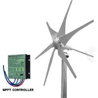 OEM Windkraftgenerator, geräuscharme Betriebsweise, langlebige Aluminiumkonstruktion, Mit em Control-b, 5000W-b, 12V