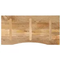 OEM Massivholz-Arbeitsplatte – Bürotisch – Tischplatte – Arbeitsfläche – Tischplatte – Eichenholz – Mit Rillen – 119 x 51 x 2,5 cm – Ideal für Badzimmerorganisation
