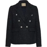 Culture Blusenblazer "Damen Blazer CUANNEDORTE", Damen, Gr. 42, schwarz (salute), Obermaterial: 100% Polyester PES., Blazer Blusenblazer